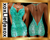 [L] Glam Aqua Dress