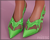 $ Futuristic Heels GREEN