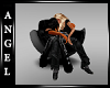 ANG~Black Lap Kiss Chair