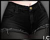 IC| Denim Shorts Black