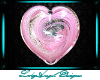 Glass Heart - Pink Topaz