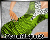 Green dress with sequins
