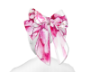 Pink floral bow