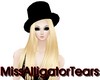 Blonde Hair With Top Hat