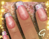 G- Natural Glitter Nails