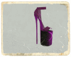 !T clear purple sandals