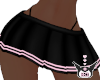 black and pink skirt