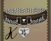 Chained brown G collar