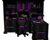 desk bureau gaming neon