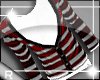 [C]Stripe Cardi Red/Grey