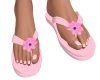 Pink flip flops