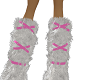 furry white and pink leg