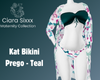 Kat Bikini Prego - Teal