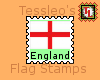 England flag stamp