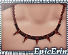 [E]*Brass Spike Necklace