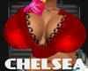 Awash Red Chel Top