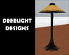 Suede and Black Ash Lamp