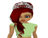 Hair Women Red W/Crown