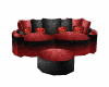 sofa rojo sin pose