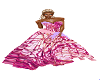 wave pink wedding gown
