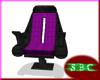 Black & Purple Cpt Chair
