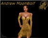 Kina Short Dress Gold