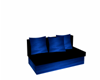 Blue Black couch