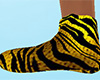 Yellow Tiger Stripe Slippers (F)