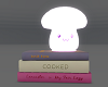 Stacked Books + Lamp