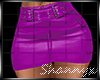 $Mini Leather Skirt Purp