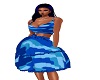 blue camo dress med