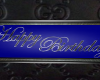 Blue Happy Birthday Sign