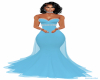 Sky Blue Diamond Gown