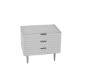 W Textured Nightstand