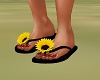 Sunflower slippers