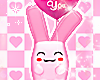 cute heart bunny