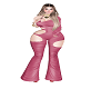 Pink catsuit