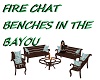 FIRE CHAT BENCHES BAYOU