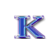 Animated blue K letter2