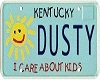 {v} Dusty Licence Plate