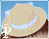 Mini Straw Hat in Blue