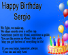 Happy Birthday Sergio
