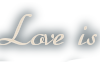 "Love is" Sticker