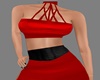 Red Satin Dress-RL