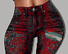 Snakeskin Jeans - Red