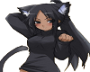 Cutout Yoruichi Neko