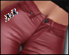Ash. Red Leather Pants