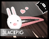 :3 Rabbit Pig Hairpin