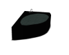 Black corner tub