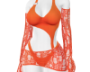 Summer Orange Swim Dress